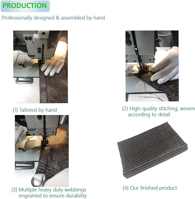 Eden's Decor Straight Flat-Edged Sun Shade Sail Rectangular 10' x 19' Brown - Image 4