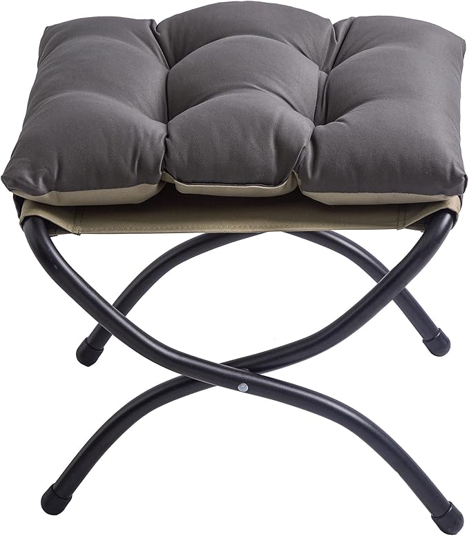 15" Foldable Foot Stool Ottoman by WELL-STRONG