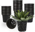 100 Packs 4 Inch Nursery Pots, 4 5 6 Inches Plastic Nursery Pots by TAQIXI