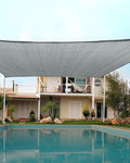 Quictent 12x16ft Rectangular Sun Shade Sail 185G HDPE Canopy 98% UV Block by QUICTENT