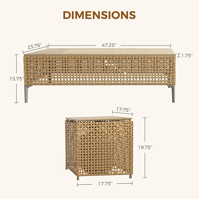 Grand patio 12-Piece Patio Furniture Set - Image 9