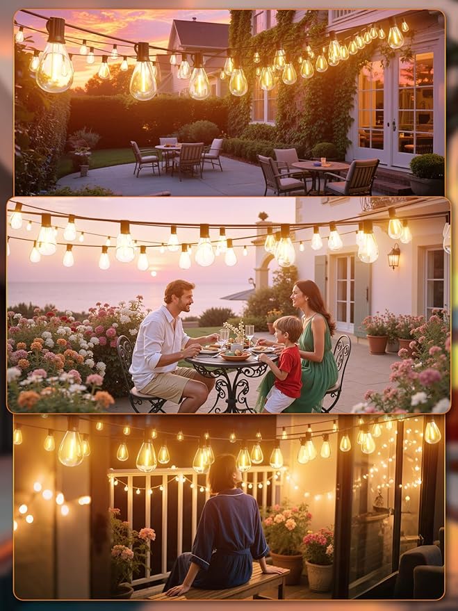luckystyle 200FT LED Outdoor String Lights - Image 7