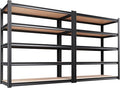 Set of 2 Garage Shelving-2050 lbs 5 Tier Storage Shelves, Adjustable Heavy Duty by Unknown
