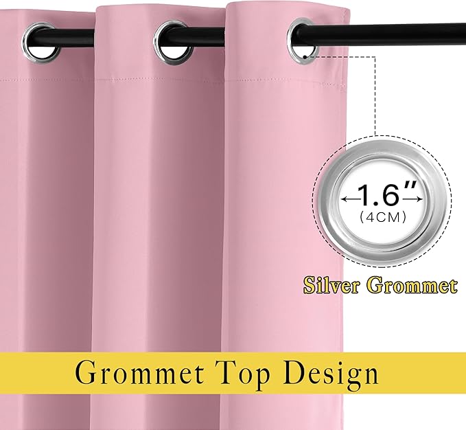 NICETOWN Blackout Doorway Curtain Drape 78 inch Long - Image 4