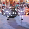 Solar Garden Firework Lights Outdoor Waterproof, 2 Pack Solar Powered Art Stake by SolarEra-FREETOSHINE