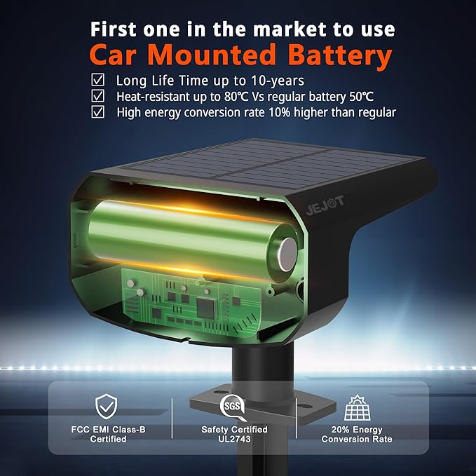 Solar Spotlights, Super Bright LED, 2 CCT Warm & Cool Light, Solarspot Lights - Image 3