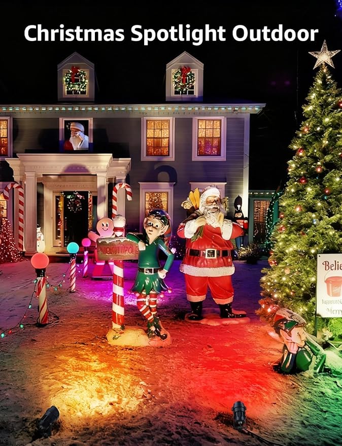 SUNVIE Christmas RGB Low Voltage Landscape Lights 12W LED Color Changing - Image 2