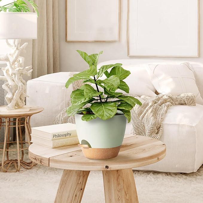 Self Watering Plant Pot with Drainage Hole, Plant Pots Outdoor Flower Pots - Image 5