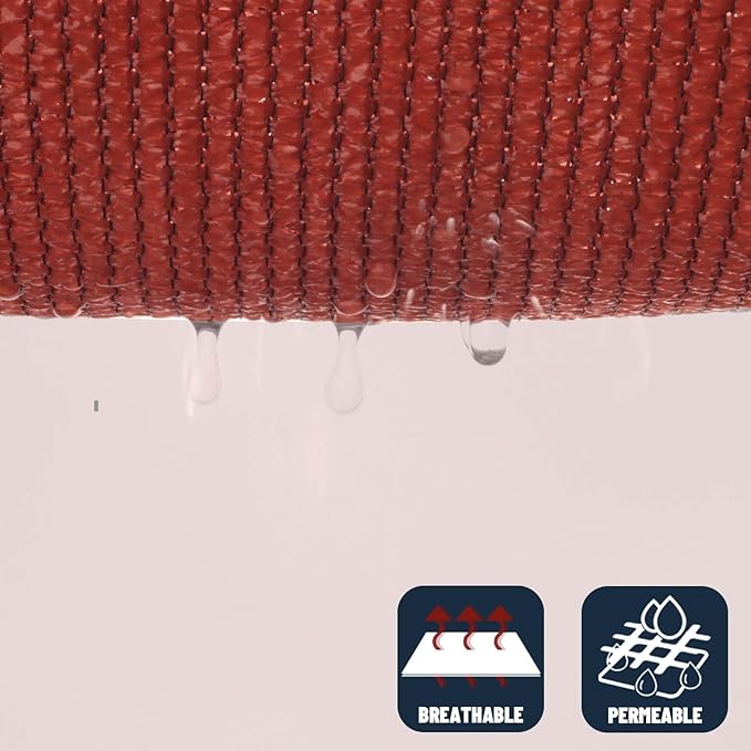 SUNNY GUARD Custom Size 14'x24' Terra Red Sun Shade Sail Rectangle UV Block - Image 5
