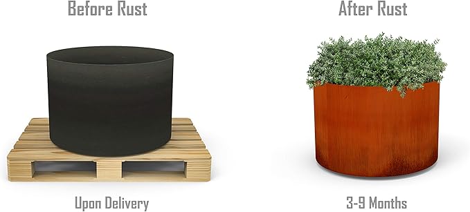 Plantercraft Corten Steel Planters | Large Round Planters - Image 7