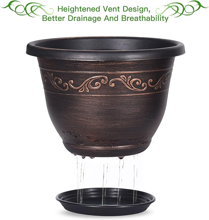 Plastic-Plant-Flower-Planters-14 Inch - Image 4