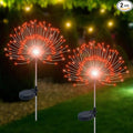Solar Garden Lights Outdoor Waterproof, 2 Pack 120 LED Solar Firework Lights by Slyuexu