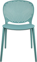 2xhome Modern Pool Patio Chair, Stackable Dining Side Chair by 2xhome