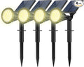 Solar Spot Lights Outdoor, 4 Pack Outdoor Solar Lights by FratinkSolarLights