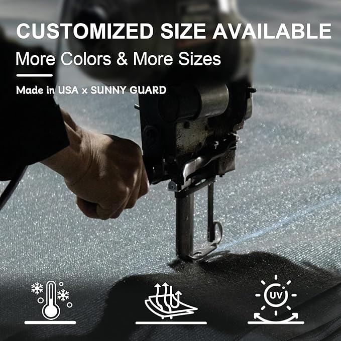 SUNNY GUARD Custom Size 16'x16'x22.6'Brown Sun Shade Sail Right Triangle UV - Image 8