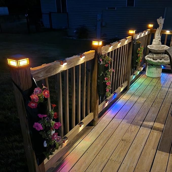Dynaming 2 Pack Solar Post Cap Lights Outdoor - Image 6
