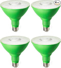 EDISHINE St.Patrick's Day/Easter Decorations PAR38 Green LED Flood Light Bulbs by EDISHINE