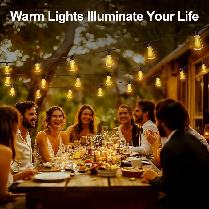 Outdoor String Led Patio Lights: 65Ft 20M Outside Waterproof Light - Image 7