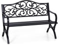Sophia & William 50" Outdoor Garden Bench Patio Park Bench, Cast Iron Metal by SophiaWilliam