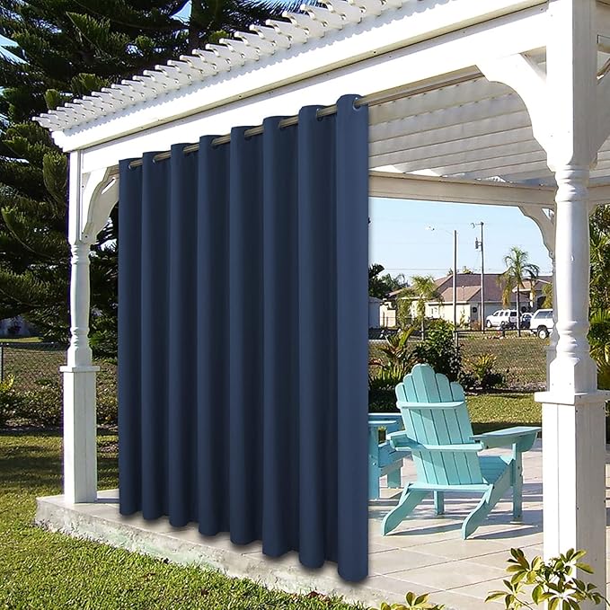 BONZER Outdoor Curtains for Patio Water Resistant Heavy Privacy Light Filtering - Image 7