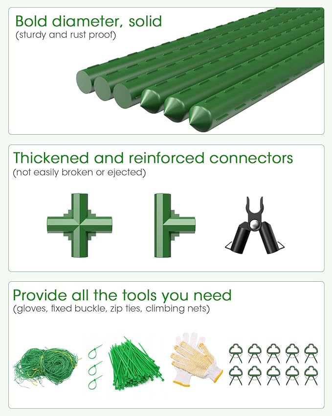 2 Pack Cucumber Trellis, Garden Trellis - Image 6