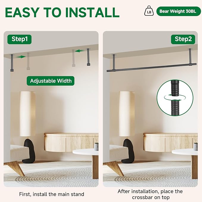 2 pcs Hanging Planters Rod – Plant Hanger Indoor - Image 3