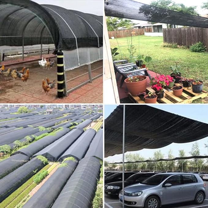 QLOFEI Shade Cloth for Garden, 90% Sunblock Shade Neting Cover - Image 6