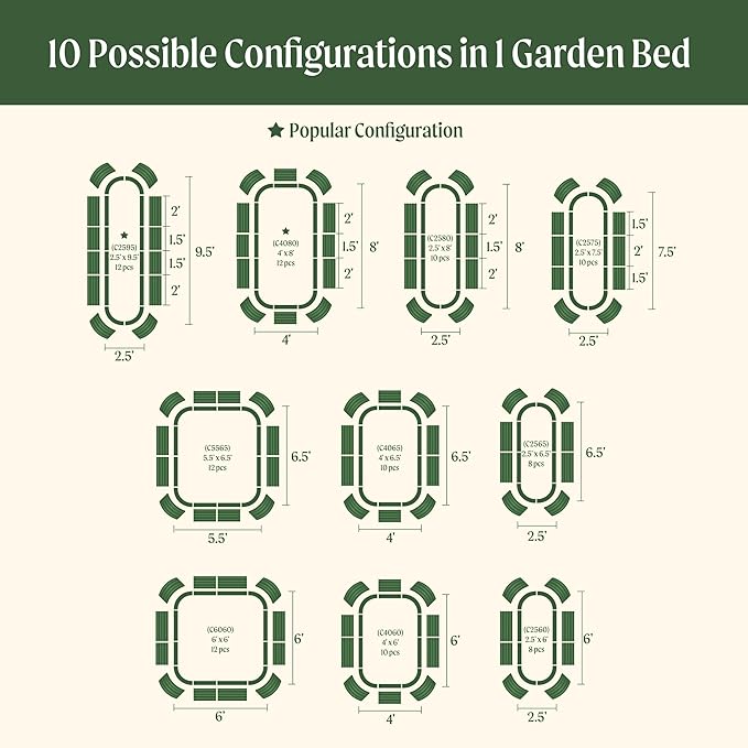 Vego garden Raised Garden Bed Kit, Metal Planter Box - Image 3