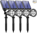 URPOWER Solar Lights Outdoor, 2-in-1 Waterproof Adjustable Solar Spotlights by URPOWER