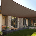LOVE STORY Custom Size 7'x8' Brown Sun Shade Sail Rectangle UV Block Canopy by LOVESTORY