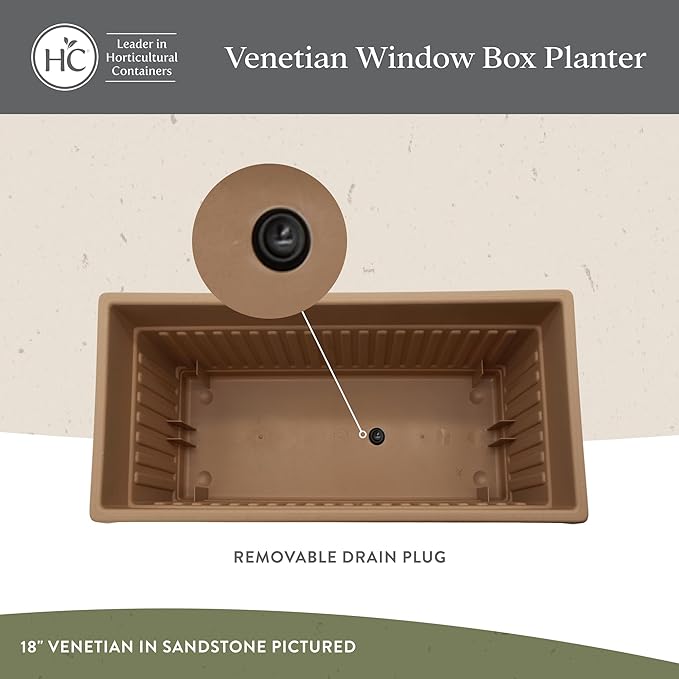 The HC Companies Venetian Window Planter Box w/Drain Plug - Image 4
