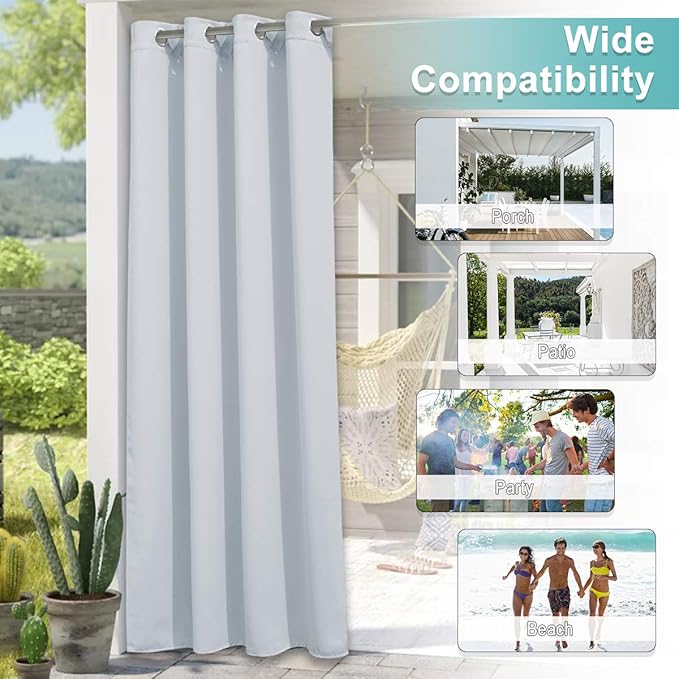 NICETOWN 2 Panels Patio Curtains - Image 7