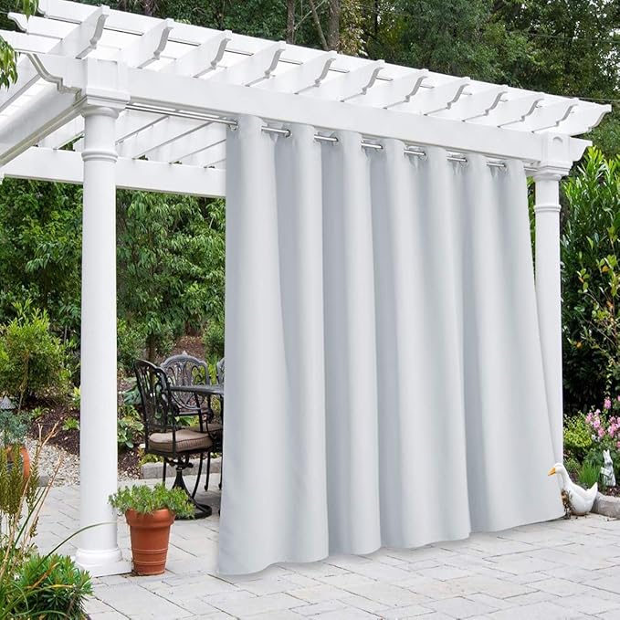 NICETOWN Outdoor Curtains for Patio W100 x L108 inch 2 Pieces, Sun Blocking by NICETOWN