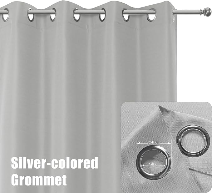 BONZER Outdoor Curtains for Patio Water Resistant Heavy Privacy Light Filtering - Image 2