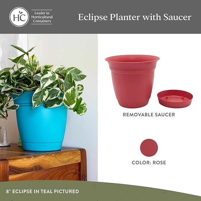 The HC Companies 20 Inch Eclipse Round Planter Pots - Image 2