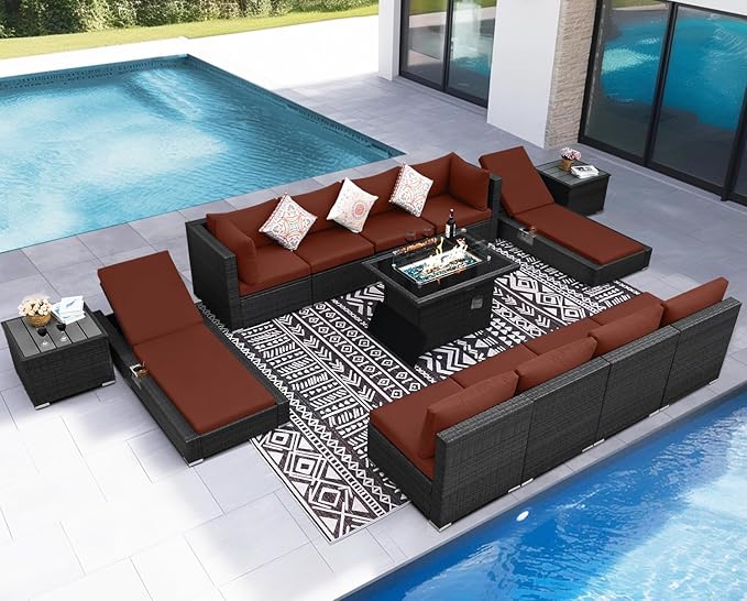 NICESOUL 13 Piece Outdoor Furniture - Image 2