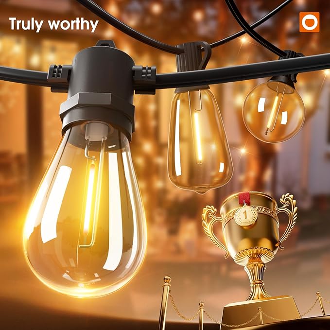 addlon 200FT LED Outdoor String Lights - Image 2