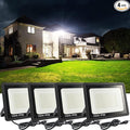 4Pack LED Flood Light Outdoor, 150W LED Work Light 15000lmwith 6FT US Plug by MUCLUD