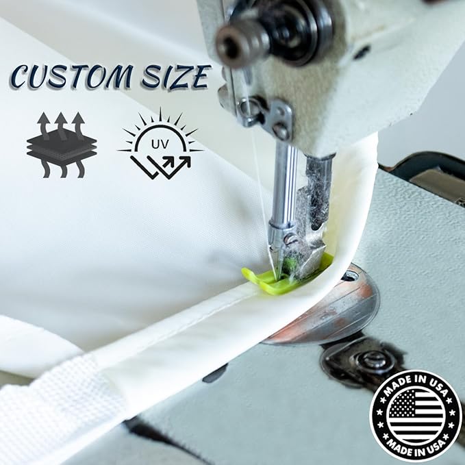 LOVE STORY Rectangle 6'x12' Waterproof Sun Shade Sail Canopy UV Block - Image 5