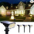 4 Pack Solar Powered Outdoor Spot Lights Outside Waterproof 20 LEDs Landscape by Polighty