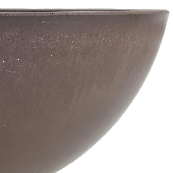 PSW Pot Collection M20C 8-inch Plastic/Stone/Wood Composite Low Bowl Planter – - Image 3