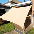 KANAGAWA 6'X20' Cream Custom Size Sun Shade Sail Rectangle UV Block Canopy Cover by KANAGAWA