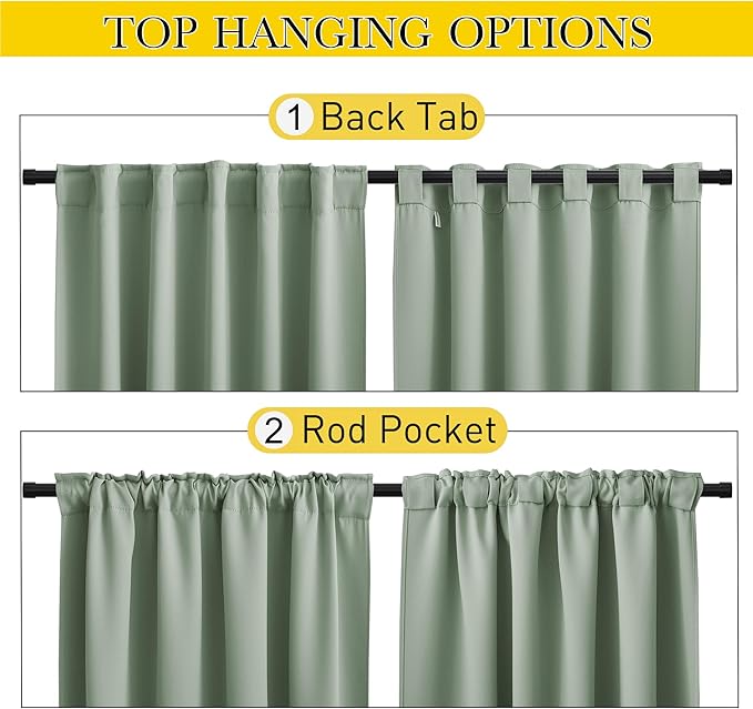 NICETOWN 2 Panels Outdoor Curtains - Image 3