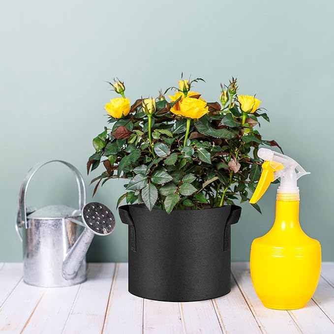 12-Pack 15 Gallon Thickened Non-Woven Grow Bags, Aeration Fabric Pots - Image 7