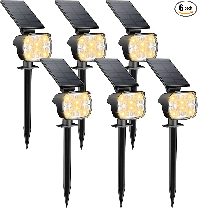 Kaxiida Solar Lights Outdoor Waterproof by Home