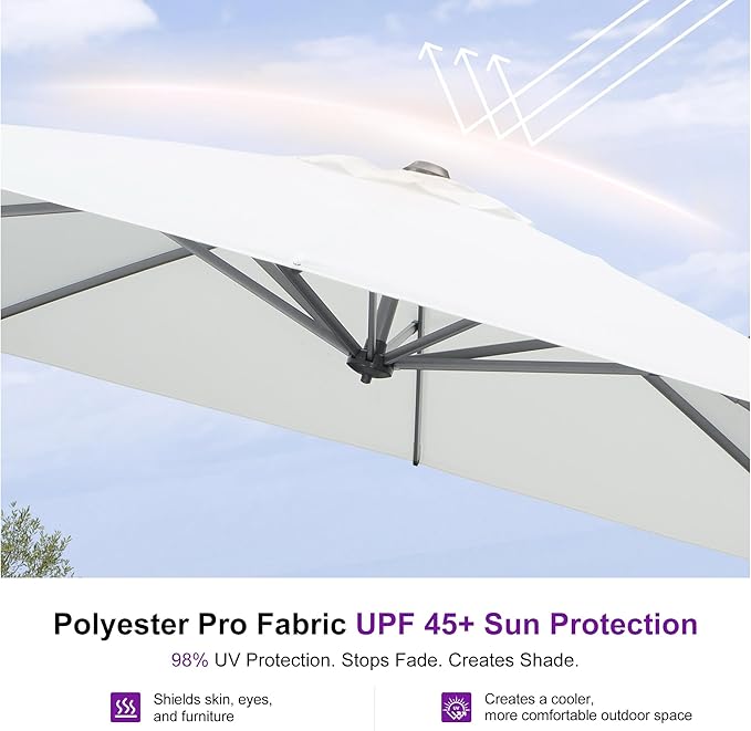 PURPLE LEAF 9 Feet Patio Umbrella - Image 5