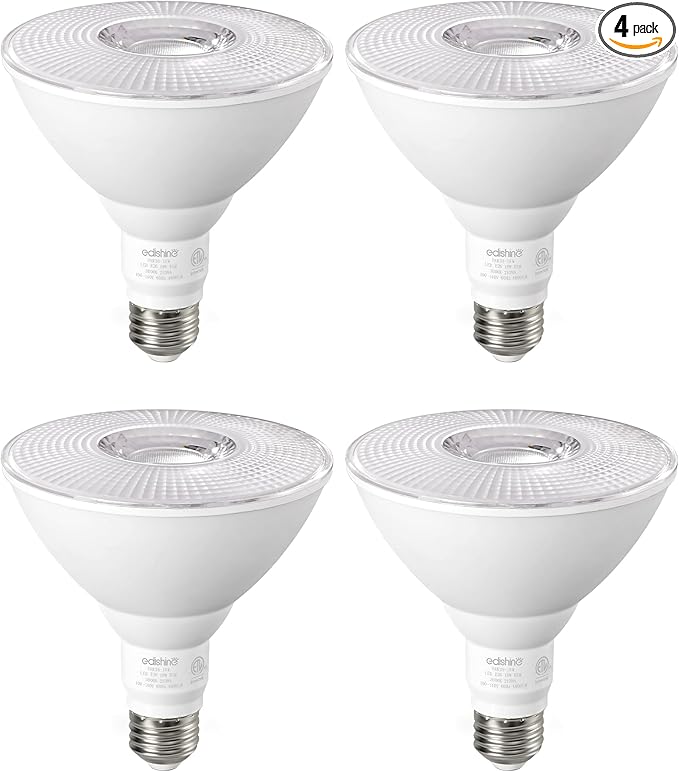 EDISHINE Flood Light Bulbs, PAR38 LED Outdoor Flood Light Bulbs, 120W by EDISHINE