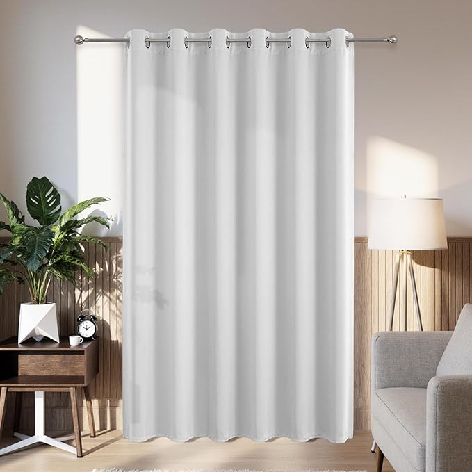 Joydeco Blackout Patio Sliding Door Curtains 90 Inches Long, Grommet Privacy by JOYDECO