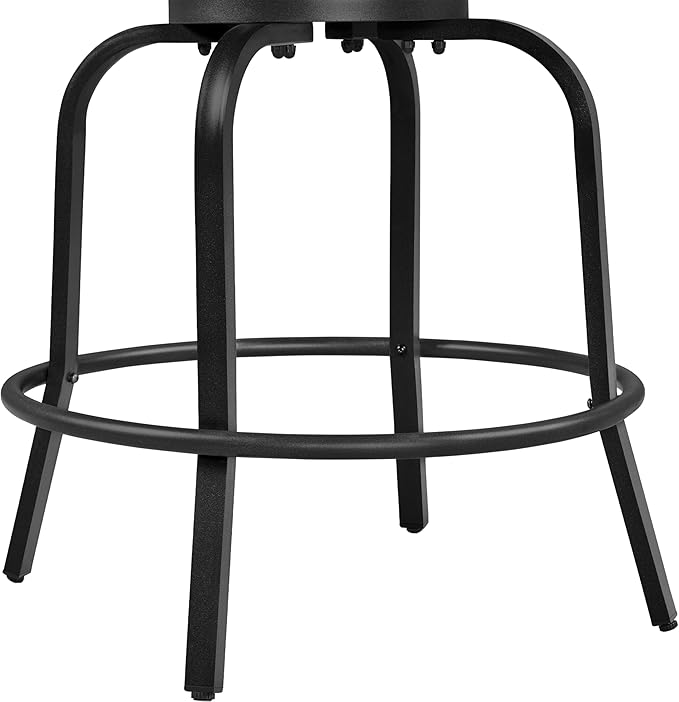 Yaheetech 2 Piece Patio Swivel Bar Stools Texteline Bistro Chairs - Image 9
