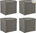 Suncast 22 Gallon Indoor or Outdoor Backyard Patio Small Storage Deck Box by Suncast